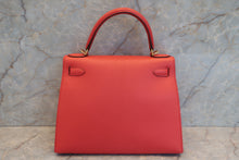 將圖片載入圖庫檢視器 HERMES/エルメス ケリー28 パーソナルオーダー シェーブル ローズジャイプール/ベトン □Q刻印 ショルダーバッグ 700070136