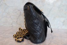 画像をギャラリービューアに読み込む, CHANEL/シャネル マトラッセチェーンリュック ラムスキン ブラック/ゴールド金具 リュック 700100224
