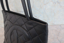 画像をギャラリービューアに読み込む, CHANEL/シャネル 復刻トート キャビアスキン ブラック/シルバー金具 トートバッグ 800070045