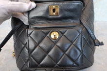 画像をギャラリービューアに読み込む, CHANEL/シャネル マトラッセチェーンリュック ラムスキン ブラック/ゴールド金具 リュック 700100224