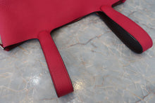 Load image into Gallery viewer, HERMES PICOTIN LOCK Eclat MM Clemence leather/Swift leather Framboise/Rouge sellier Z Engraving Hand bag 600100161