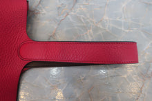 Load image into Gallery viewer, HERMES PICOTIN LOCK Eclat MM Clemence leather/Swift leather Framboise/Rouge sellier Z Engraving Hand bag 600100161