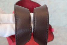 Load image into Gallery viewer, HERMES PICOTIN LOCK Eclat MM Clemence leather/Swift leather Framboise/Rouge sellier Z Engraving Hand bag 600100161