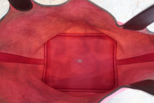 Load image into Gallery viewer, HERMES PICOTIN LOCK Eclat MM Clemence leather/Swift leather Framboise/Rouge sellier Z Engraving Hand bag 600100161