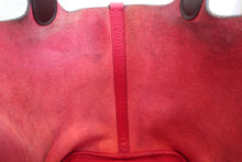Load image into Gallery viewer, HERMES PICOTIN LOCK Eclat MM Clemence leather/Swift leather Framboise/Rouge sellier Z Engraving Hand bag 600100161