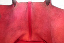 Load image into Gallery viewer, HERMES PICOTIN LOCK Eclat MM Clemence leather/Swift leather Framboise/Rouge sellier Z Engraving Hand bag 600100161