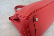 画像をギャラリービューアに読み込む, HERMES/エルメス バーキン30 ヴォースイフト ルージュガランス □L刻印 ハンドバッグ 700070121
