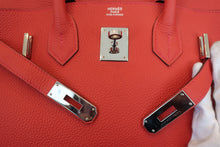 画像をギャラリービューアに読み込む, HERMES/エルメス バーキン30 トゴ ルージュトマト X刻印 ハンドバッグ 800020251