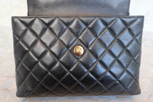 画像をギャラリービューアに読み込む, CHANEL/シャネル マトラッセ台形ハンドバッグ ラムスキン ブラック/ゴールド金具 ハンドバッグ 700110005