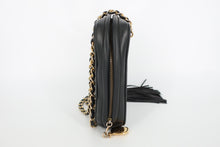 画像をギャラリービューアに読み込む, CHANEL/シャネル マトラッセフリンジチェーンショルダーバッグ ラムスキン ブラック/ゴールド金具 ショルダーバッグ 800090238