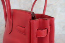 画像をギャラリービューアに読み込む, HERMES/エルメス バーキン30 ヴォースイフト ルージュガランス □L刻印 ハンドバッグ 700070121