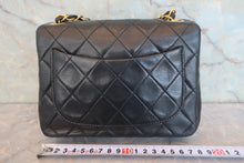 Load image into Gallery viewer, CHANEL Mini Matelasse single flap chain shoulder bag Lambskin Black/Gold hadware Shoulder bag 800060162