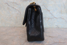 Load image into Gallery viewer, CHANEL Mini Matelasse single flap chain shoulder bag Lambskin Black/Gold hadware Shoulder bag 800060162