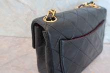 Load image into Gallery viewer, CHANEL Mini Matelasse single flap chain shoulder bag Lambskin Black/Gold hadware Shoulder bag 800060162