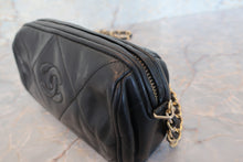 画像をギャラリービューアに読み込む, CHANEL/シャネル ココマークフリンジチェーンショルダーバッグ ラムスキン ブラック/ゴールド金具 ショルダーバッグ 700100221