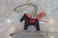 Load image into Gallery viewer, HERMES Rodeo PM Swift leather Raisin/Flamingo/Rouge vif/Argile A Engraving Bag charm 600090164
