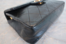 Load image into Gallery viewer, CHANEL Mini Matelasse single flap chain shoulder bag Lambskin Black/Gold hadware Shoulder bag 800060162