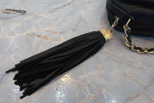 画像をギャラリービューアに読み込む, CHANEL/シャネル ココマークフリンジチェーンショルダーバッグ ラムスキン ブラック/ゴールド金具 ショルダーバッグ 700100221