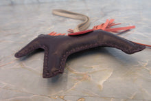 Load image into Gallery viewer, HERMES Rodeo PM Swift leather Raisin/Flamingo/Rouge vif/Argile A Engraving Bag charm 600090164