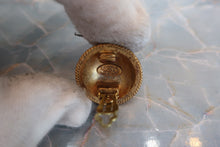 Load image into Gallery viewer, CHANEL CC mark Round earring Gold plate Gold Earring 600080072