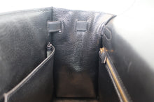 画像をギャラリービューアに読み込む, HERMES/エルメス ケリー32 ボックスカーフ ブラック □J刻印 ショルダーバッグ 700070117