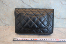 画像をギャラリービューアに読み込む, CHANEL/シャネル マトラッセチェーンウォレット ラムスキン ブラック/シルバー金具 ショルダーバッグ 800020243