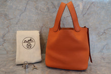 Load image into Gallery viewer, HERMES PICOTIN LOCK PM Clemence leather Orange □L Engraving Orange 600120263