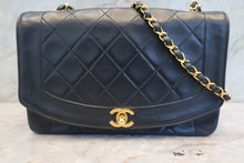 画像をギャラリービューアに読み込む, CHANEL/シャネル ダイアナマトラッセチェーンショルダーバッグ ラムスキン ブラック/ゴールド金具 ショルダーバッグ 800010107