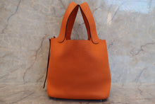 Load image into Gallery viewer, HERMES PICOTIN LOCK PM Clemence leather Orange □L Engraving Orange 600120263