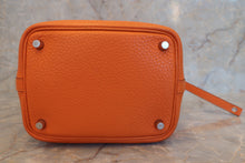 Load image into Gallery viewer, HERMES PICOTIN LOCK PM Clemence leather Orange □L Engraving Orange 600120263
