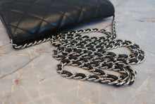 画像をギャラリービューアに読み込む, CHANEL/シャネル マトラッセチェーンウォレット ラムスキン ブラック/シルバー金具 ショルダーバッグ 800020243