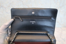 画像をギャラリービューアに読み込む, CHANEL/シャネル マトラッセチェーンウォレット ラムスキン ブラック/シルバー金具 ショルダーバッグ 800020243