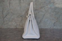 Load image into Gallery viewer, HERMES BIRKIN 30 Clemence leather White □L Engraving Hand bag 700120051