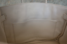 Load image into Gallery viewer, HERMES BIRKIN 30 Clemence leather White □L Engraving Hand bag 700120051