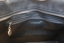 画像をギャラリービューアに読み込む, CHANEL/シャネル 復刻トート キャビアスキン ブラック/シルバー金具 トートバッグ 800010079