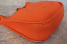 Load image into Gallery viewer, HERMES EVELYNE 1PM Togo leather Orange □G Engraving Shoulder bag 700120048