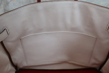 Load image into Gallery viewer, HERMES BIRKIN 35 Bi-color Clemence leather Sanguine/White □O Engraving Hand bag 700070128