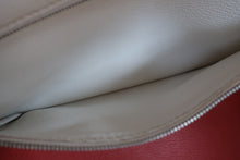Load image into Gallery viewer, HERMES BIRKIN 35 Bi-color Clemence leather Sanguine/White □O Engraving Hand bag 700070128