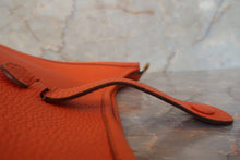 Load image into Gallery viewer, HERMES EVELYNE 1PM Togo leather Orange □G Engraving Shoulder bag 700120048