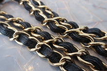 画像をギャラリービューアに読み込む, CHANEL/シャネル 中マトラッセWフラップチェーンショルダーバッグ キャビアスキン ブラック/ゴールド金具 ショルダーバッグ 800010131