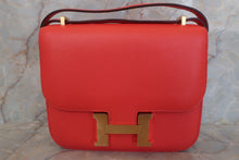 Load image into Gallery viewer, HERMES CONSTANCE3 MINI Epsom leather Rouge pivoine X Engraving Shoulder bag 500100003