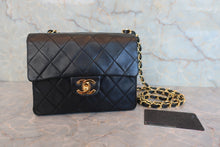 將圖片載入圖庫檢視器 CHANEL/シャネル ミニマトラッセシングルフラップチェーンショルダーバッグ ラムスキン ブラック/ゴールド金具 ショルダーバッグ 800050008