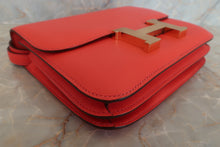 Load image into Gallery viewer, HERMES CONSTANCE3 MINI Epsom leather Rouge pivoine X Engraving Shoulder bag 500100003