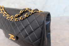 画像をギャラリービューアに読み込む, CHANEL/シャネル 中マトラッセシングルフラップチェーンショルダーバッグ ラムスキン ブラック/ゴールド金具 ショルダーバッグ 700100230