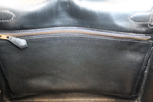 画像をギャラリービューアに読み込む, HERMES/エルメス ケリー28 ボックスカーフ ブラック 〇F刻印 ハンドバッグ 700080112