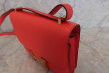 Load image into Gallery viewer, HERMES CONSTANCE3 MINI Epsom leather Rouge pivoine X Engraving Shoulder bag 500100003