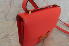 Load image into Gallery viewer, HERMES CONSTANCE3 MINI Epsom leather Rouge pivoine X Engraving Shoulder bag 500100003