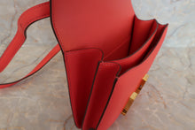 Load image into Gallery viewer, HERMES CONSTANCE3 MINI Epsom leather Rouge pivoine X Engraving Shoulder bag 500100003