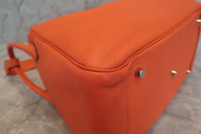 Load image into Gallery viewer, HERMES LINDY 34 Clemence leather Orange poppy T Engraving Shoulder bag 700090196