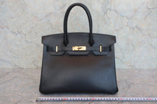 画像をギャラリービューアに読み込む, HERMES/エルメス バーキン30 アルデンヌ ブラック □B刻印 ハンドバッグ 800060147